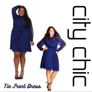 City Chic Lace Detail Dress